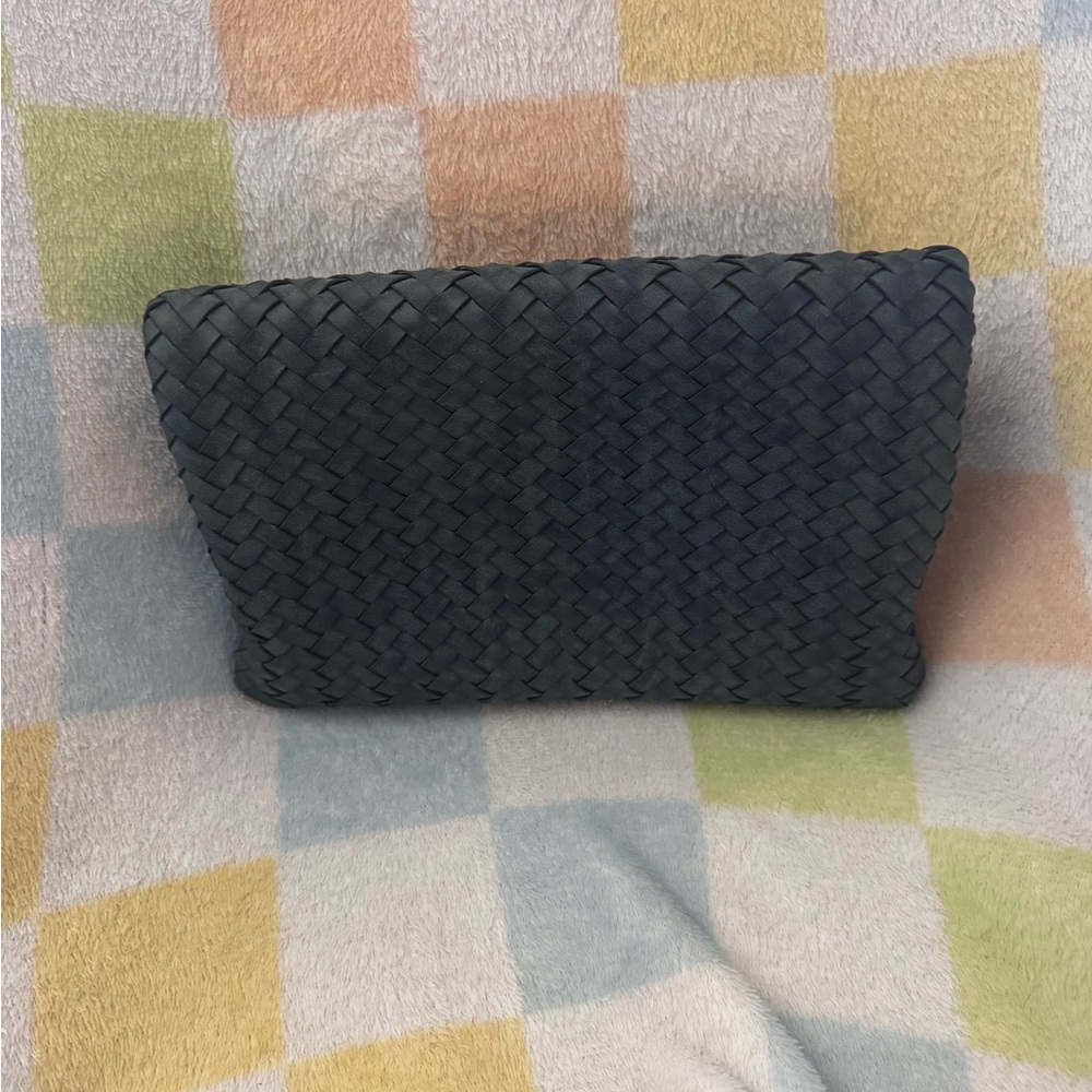 Neiman Marcus Woven Leather Clutch
